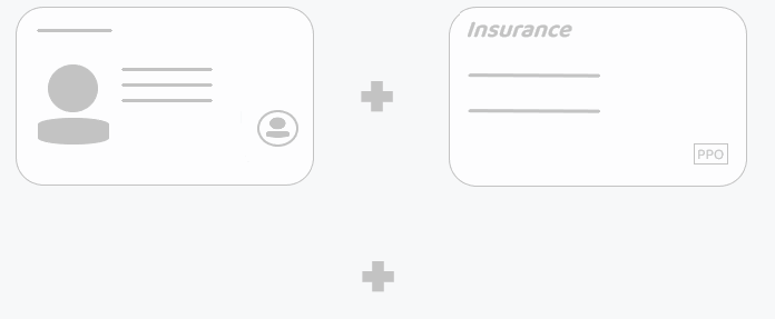 Graphic of an example Driver's License and Insurance Card